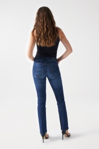 JEANS SECRET PUSH IN SLIM EFFETTI LAVATO