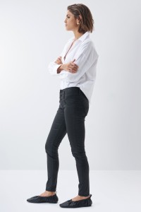 JEANS MYSTERY PUSH UP SKINNY AVEC ENDUIT FONC