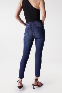 JEANS BLISS CROPPED DE COULEUR FONCE