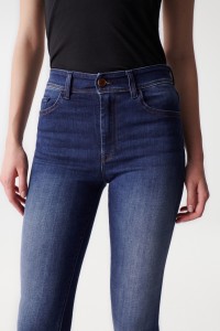 JEANS BLISS CROPPED DE COULEUR FONCE