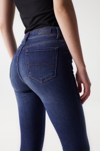 JEANS BLISS CROPPED DE COULEUR FONCE