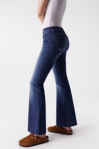 JEANS WONDER PUSH UP, FLARE, IN DUNKLEM DENIM