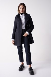 LONG DUFFLE GRACE COAT WITH DETAIL