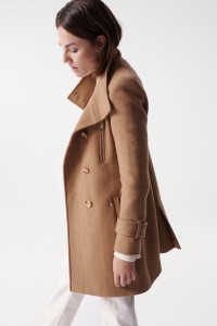 MANTEAU LONG GRACE EN TOFFE AVEC DTAILS