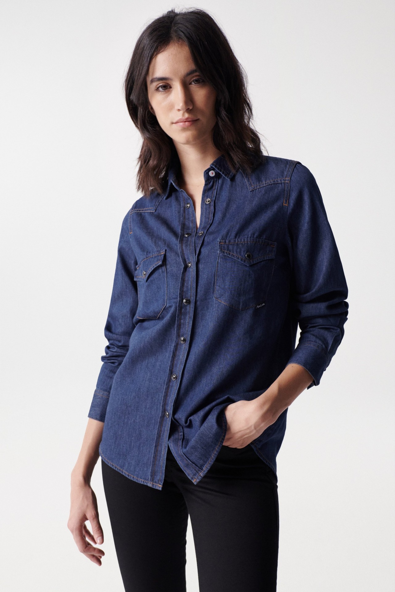 CAMICIA FIT SLIM LIGHTDENIM