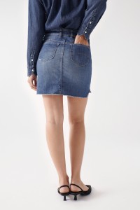 MINIFALDA PUSH UP SHAPE UP EN DENIM