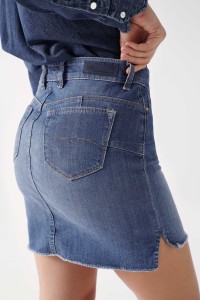 PUSH UP SHAPE UP MINIROCK IN DENIM