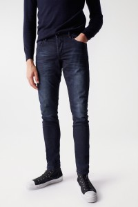 DUNKLE-JEANS, SKINNY, S-ACTIV