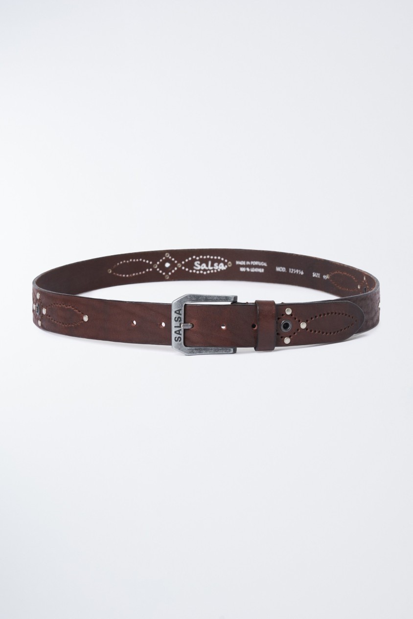 PREMIUM LEATHER BELT WITH STUDS