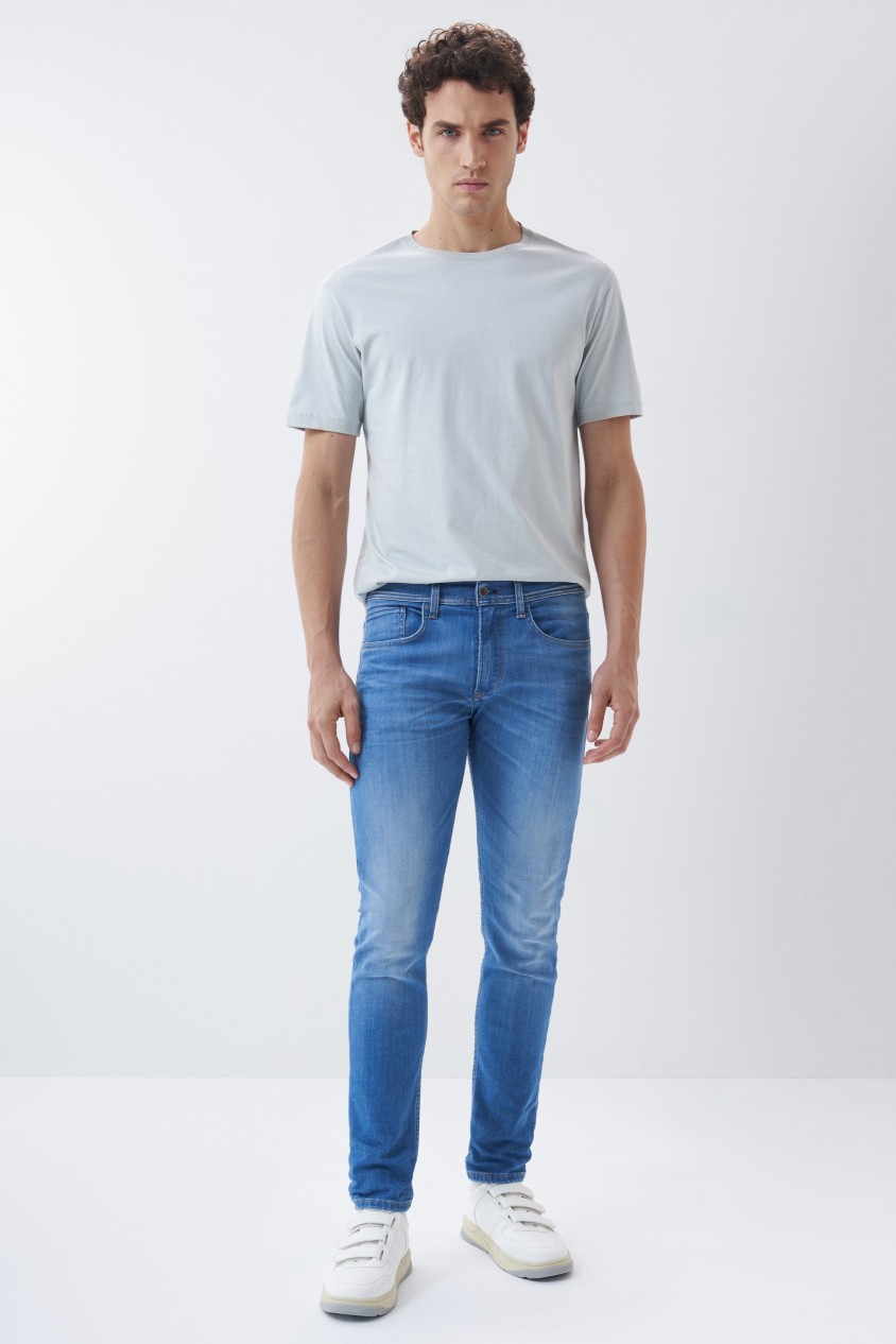 JEANS SLIM S-RESIST COR MDIA CLARA