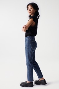 CROPPED TRUE-JEANS, SLIM