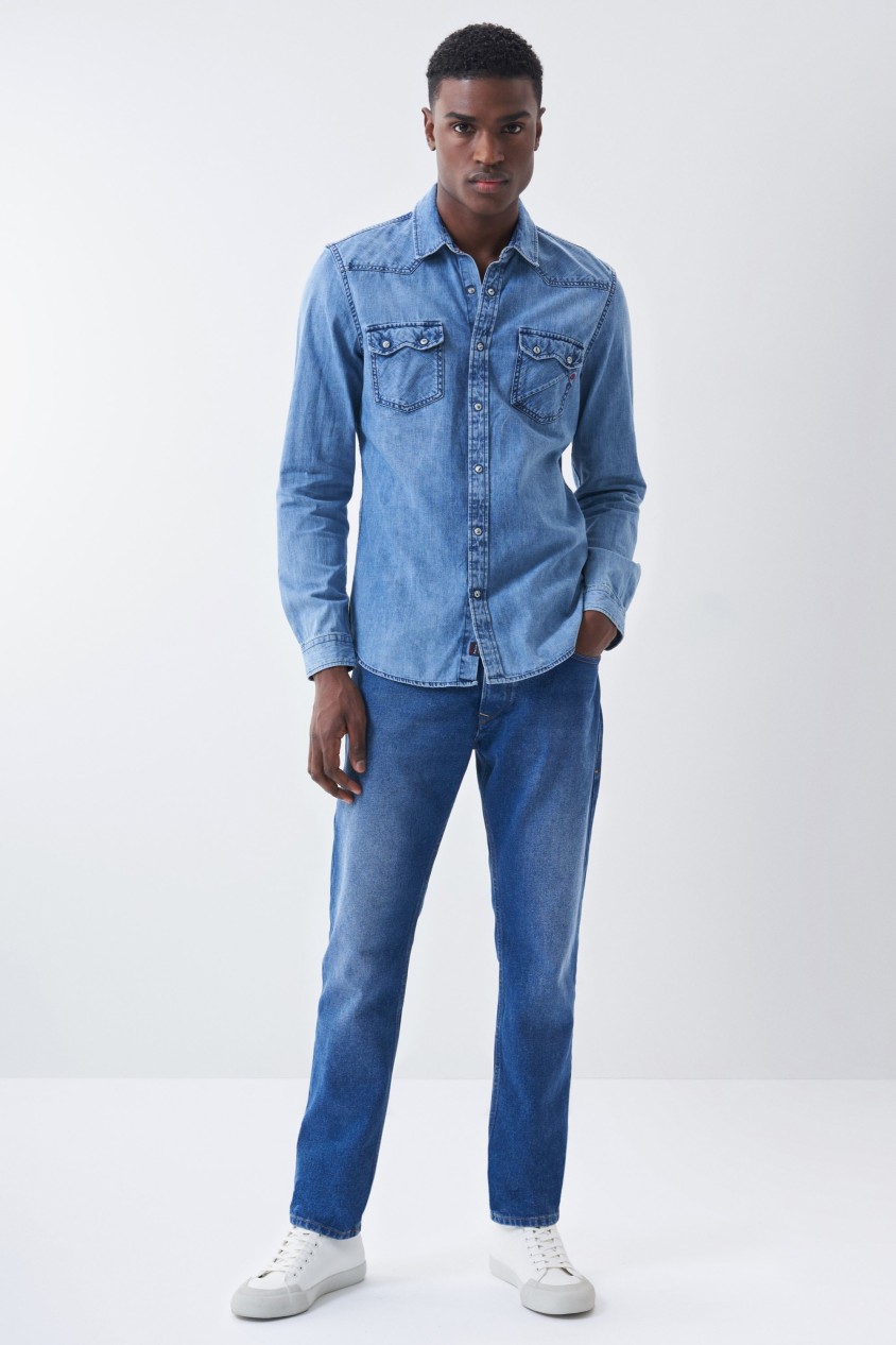 JEANS REGULAR AZUL INTENSO