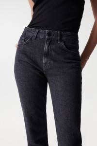 JEAN TRUE CROPPED SLIM NOIR