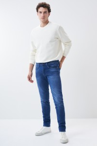 SLIM JEANS WITH COLOUR