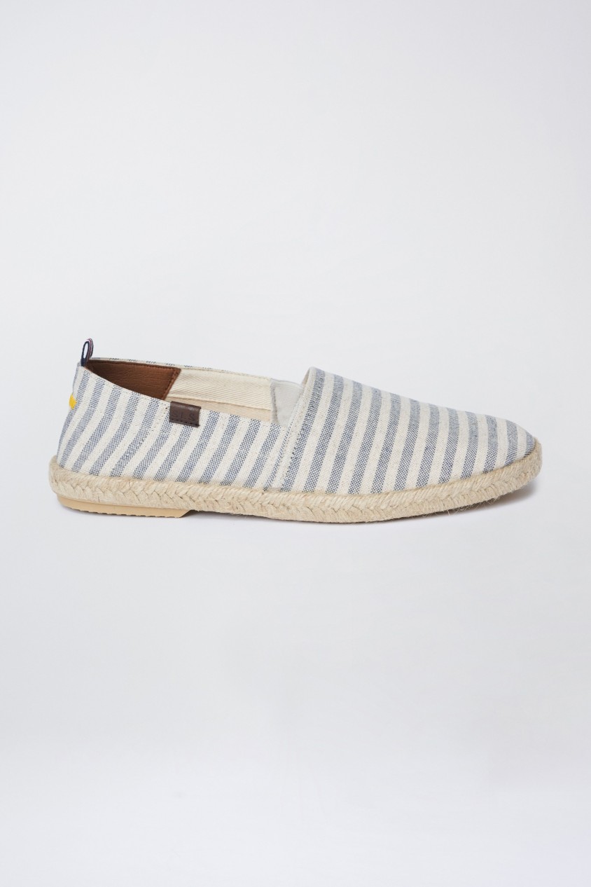 STRIPED CANVAS ESPADRILLES