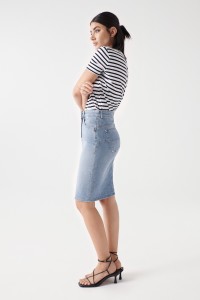 FAITH PUSH IN DENIM SKIRT, MEDIUM WASH