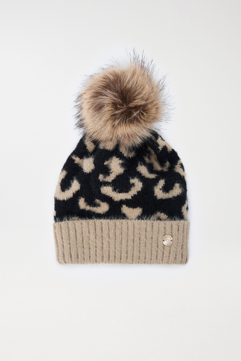 GORRO CON ANIMAL PRINT