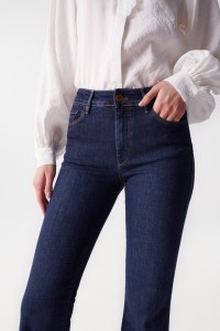 DESTINY PUSH UP FLARE JEANS, DARK WASH