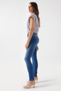 DESTINY PUSH UP-JEANS, SKINNY-PASSFORM, MIT MITTLERER WASCHUNG