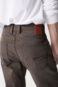 BROWN SLIM TROUSERS