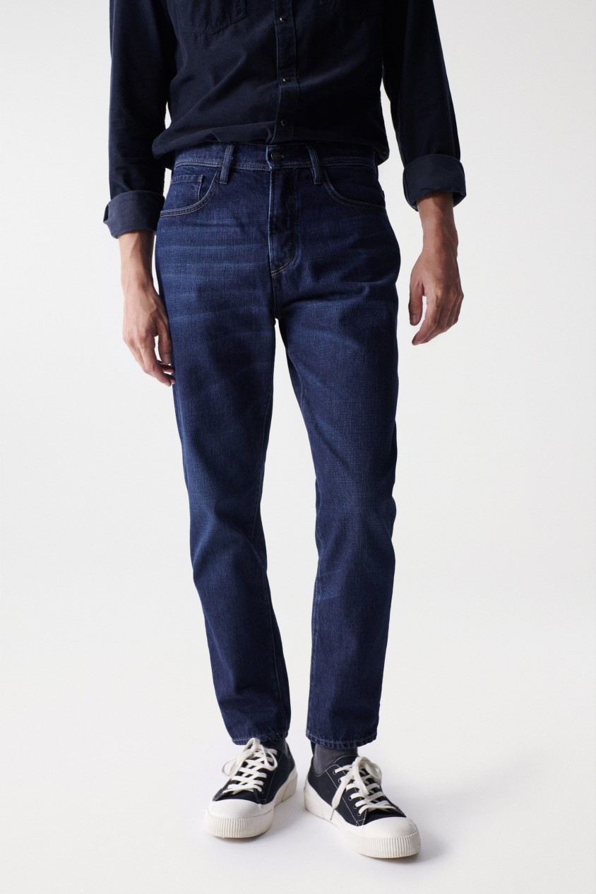 JEANS S-REPEL TAPERED DARK BLUE