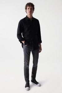 SLIM S-REPEL JEANS WITH WEAR