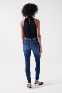 JEANS DESTINY PUSH UP SKINNY LAVAGEM ESCURA