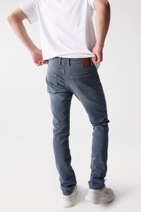 REGULAR JEANS WITH GREENISH EFFECT