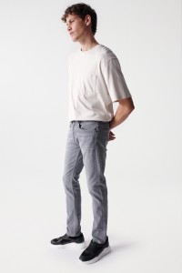 JEAN S-REPEL COUPE SLIM GRIS