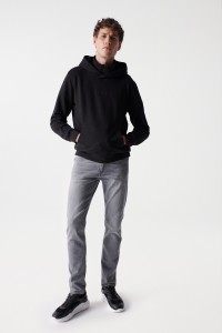 SLIM S-REPEL GREY JEANS