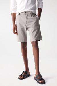 BERMUDA CHINO GRIS