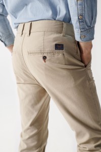 PANTALON CHINO SLIM BEIGE