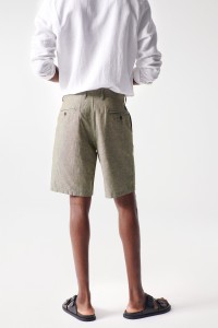 LEINEN-SHORTS, REGULAR-SCHNITT