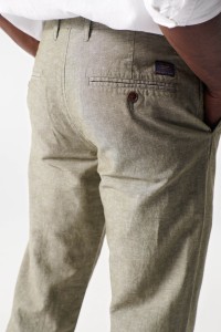 SLIM FIT LINEN TROUSERS