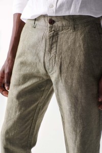 SLIM FIT LINEN TROUSERS