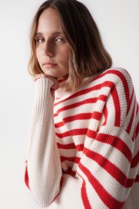 STRIPED KNITTED JUMPER