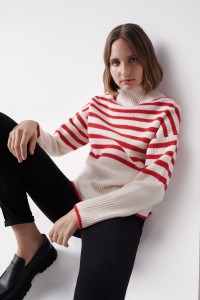 STRIPED KNITTED JUMPER