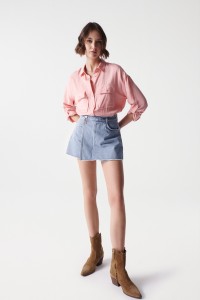 CHEMISE LIGHTDENIM LOOSE  BOUTONS