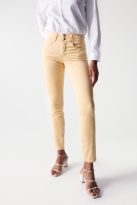 JEAN SECRET PUSH IN COUPE SKINNY, JAUNE