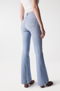 FLARE FAITH PUSH IN JEANS WITH PLAIT DETAIL