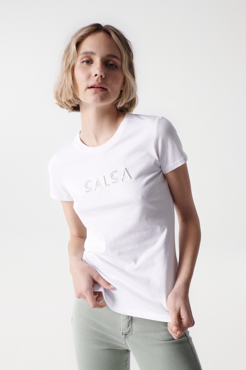 CAMISETA BLANCA CON BRANDING