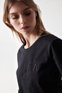 T-SHIRT WITH TEXTURED SALSA NAME