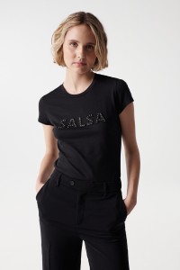 T-SHIRT WITH SALSA NAME AND GLITTER