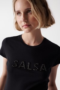 T-SHIRT WITH SALSA NAME AND GLITTER