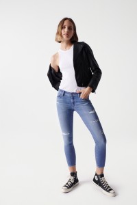 CROPPED WONDER PUSH UP-JEANS, SKINN