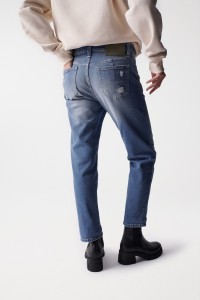 CROPPED TRUE-JEANS, SLIM