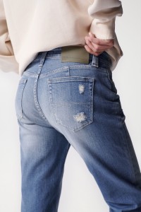 CROPPED SLIM TRUE JEANS