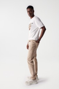 JEAN COUPE SLIM, BEIGE