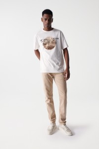 JEAN COUPE SLIM, BEIGE