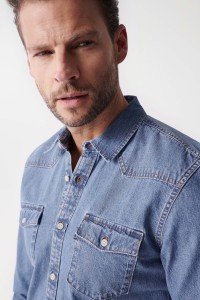 SLIM FIT DENIM SHIRT